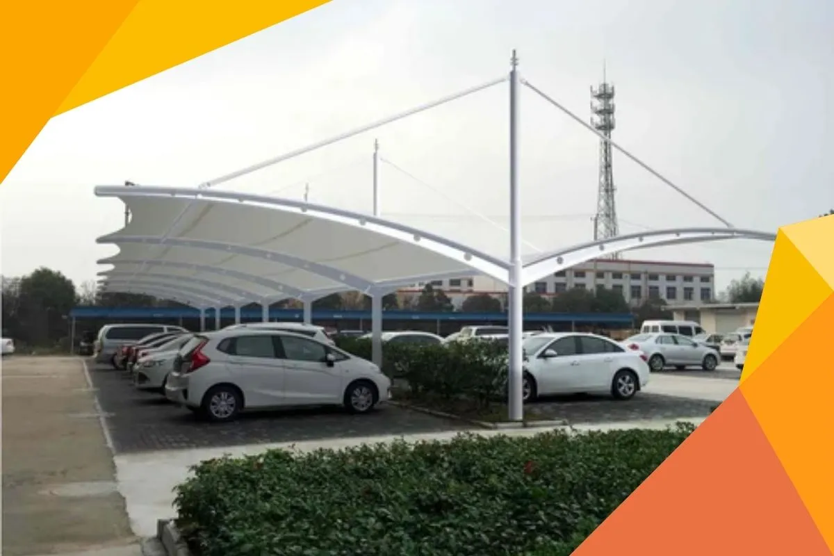 Tensile Membrane Car Parking Shades 3